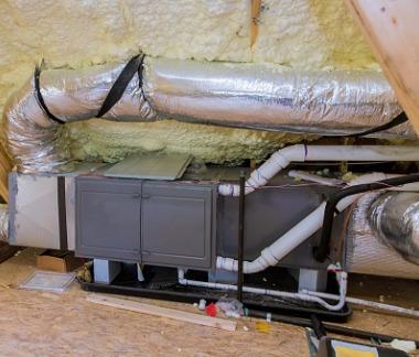 Thermal foam on AC pipes