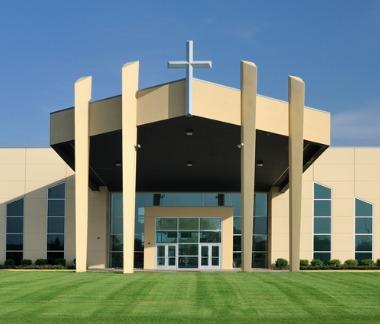 church with symmetrical design