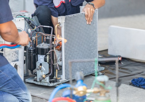 Crandall Heating and Air hvac Technicians at work